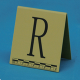 黄色塑料物证牌(字母A-Z，直比例尺)